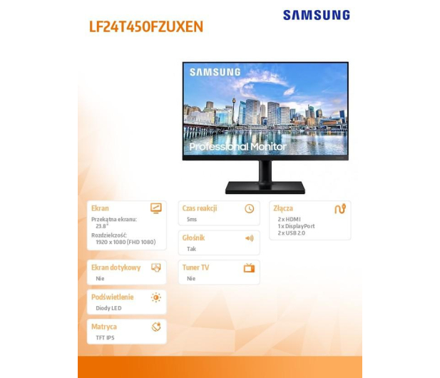 Samsung 23.8'' LF24T450FZUXEN Czarny - 1376281 - zdjęcie 21